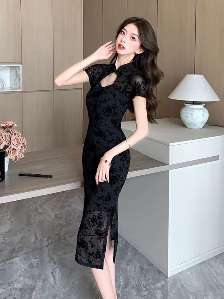 Tall dare qipao dress Q200 images